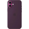 Apple Iphone 16 Plus Silicone Case With Magsafe Plum - (MYYD3ZMA)