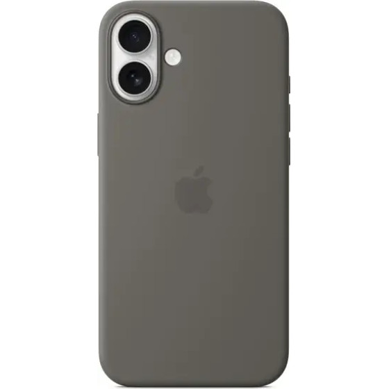 Apple Iphone 16 Plus Silicone Case With Magsafe Stone Gray - (MYYC3ZMA)