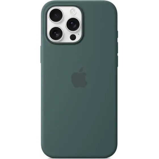 Apple Iphone 16 Pro Max Silicone Case With Magsafe Lake Green - (MA7V4ZMA)