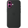 Apple Iphone 16 Silicone Case With Magsafe Black - (MYY13ZMA)