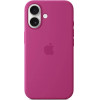 Apple Iphone 16 Silicone Case With Magsafe Fuchsia - (MYY53ZMA)
