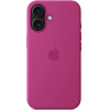 Apple Iphone 16 Silicone Case With Magsafe Fuchsia - (MYY53ZMA)