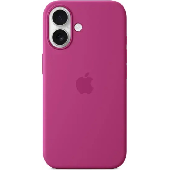 Apple Iphone 16 Silicone Case With Magsafe Fuchsia - (MYY53ZMA)