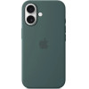 Apple Iphone 16 Silicone Case With Magsafe Lake Green - (MYY83ZMA)
