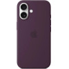 Apple Iphone 16 Silicone Case With Magsafe Plum - (MYY43ZMA)