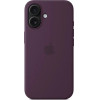Apple Iphone 16 Silicone Case With Magsafe Plum - (MYY43ZMA)