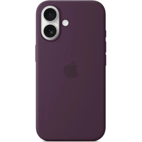 Apple Iphone 16 Silicone Case With Magsafe Plum - (MYY43ZMA)