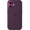 Apple Iphone 16 Silicone Case With Magsafe Plum - (MYY43ZMA)