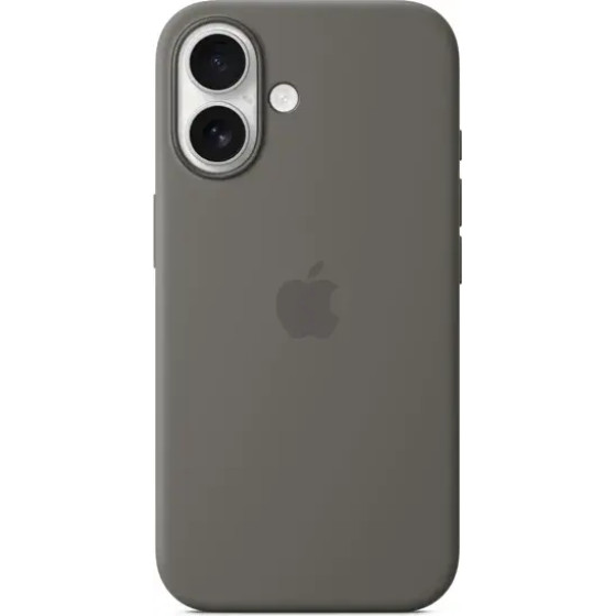 Apple Iphone 16 Silicone Case With Magsafe Stone Gray - (MYY33ZMA)
