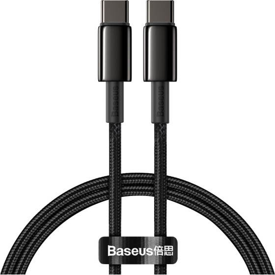 Baseus ������� �������� Tungsten Pd Type C �� Type C 100W 1m ����� - (CATWJ-01)