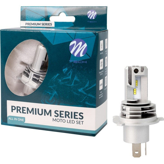 M-Tech ����� H4 9-32V 6.500K 5.000lm 50W CSP1860 Led All In One Premium Series - 1 ���. - (LSAL4-01B)