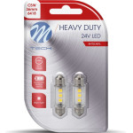 M-Tech �������� ����������� C5W 24V SV8,5 36mm 3xSMD2835 Led ����� Heavy Duty Blister - 2 ���. - (LB990W)