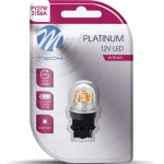 M-Tech PY27W 12/24V W2.5x15d 15x2835SMd Led CAN-Bus ��������� Platinium - 1 ��� - (LB830Y-01B)