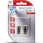 M-Tech T10 W5W 24V W2.1x9.5d 4xSMD5630 + 1xHp Led CAN-Bus ����� Heavy Duty Blister - 2 ���. - (LB9804W)