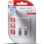 M-Tech T10 W5W 24V W2.1x9.5d 8xSMD2835 Led CAN-Bus ����� Heavy Duty Blister - 2 ���. - (LB9312W)