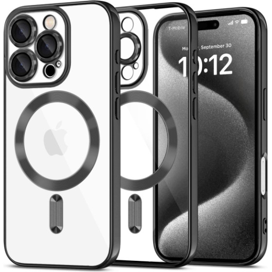 Tech-Protect Magflex Case Iphone 16 Pro Max Shiny Black Backcover - (TPMFIP16PMSB)