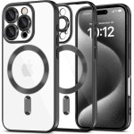 Tech-Protect Magflex Case Iphone 16 Pro Shiny Black Backcover - (TPMFIP16PSB)