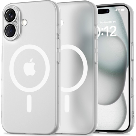 Tech-Protect Magslim Case Iphone 16 Matte White Backcover - (TPMSIP16MW)