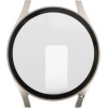 Volte-Tel Tempered Glass Samsung Watch 7 40mm 1.3'' 9H 0.30mm Pc Edge Cover With Key 3D Full Glue Full Cover CREAM