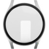 Volte-Tel Tempered Glass Samsung Watch 7 40mm 1.3'' 9H 0.30mm Pc Edge Cover With Key 3D Full Glue Full Cover SILVER