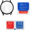 Volte-Tel Tempered Glass Samsung Watch Fe 40mm 1.2'' 9H 0.30mm Pc Edge Cover With Key 3D Full Glue Full Cover BLACK