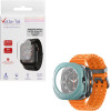 Volte-Tel Tempered Glass Samsung Watch Ultra 47mm 1.5'' 9H 0.30mm Pc Edge Cover With Key 3D Full Glue Full Cover GREEN