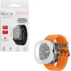 Volte-Tel Tempered Glass Samsung Watch Ultra 47mm 1.5'' 9H 0.30mm Pc Edge Cover With Key 3D Full Glue Full Cover WHITE