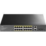 Cudy GS1018PS2 16-Port Gigabit PoE+ Switch +2 Uplink Gigabit Port + 2 Gigabit Sfp PORTS,200W - (CD-GS1018PS2)