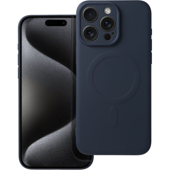 Is Tpu Silicone Mag Iphone 15 Pro Max Titanium Blue Backcover - (SILMAGIP15PMTB)