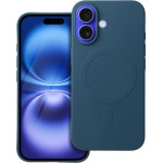 Is Tpu Silicone Mag Iphone 16 (Big HOLE) Blue Backcover - (SILMAGIP16BL)