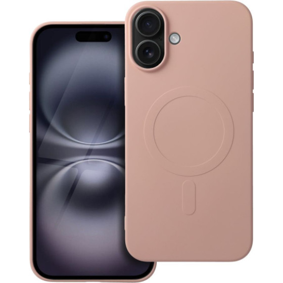 Is Tpu Silicone Mag Iphone 16 Plus (Big HOLE) Pink Backcover - (SILMAGIP16PLP)