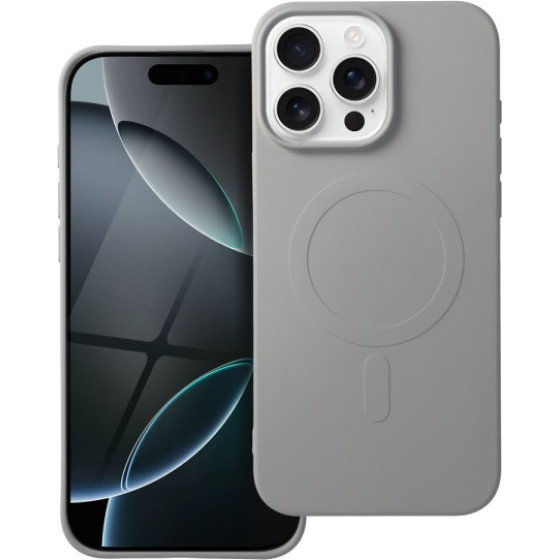 Is Tpu Silicone Mag Iphone 16 Pro Max (Big HOLE) Titanium Backcover - (SILMAGIP16PMT)