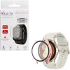 Volte-Tel Tempered Glass Samsung Watch 7 40mm 1.3'' 9H 0.30mm Pc Edge Cover With Key 3D Full Glue Full Cover Rose GOLD
