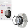 Volte-Tel Tempered Glass Samsung Watch 7 44mm 1.5'' 9H 0.30mm Pc Edge Cover With Key 3D Full Glue Full Cover Titanium GREY