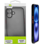 Lime Successories Lime ���� Iphone 16 6.1'' Hardshell Fusion Full Camera Protection Black With Red KEYS