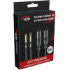 2 Poles 6.35mmx2 - 2x Xlr Male cable