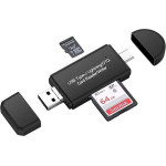 4in1 Card Reader Micro+2.0 A+Type C+Lightning