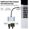����������� 2in1 Type-C �� Hdtv Vga hub