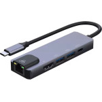����������� 5in1 RJ45 USB3.0x2 Pd 4K 60HZ HDTV