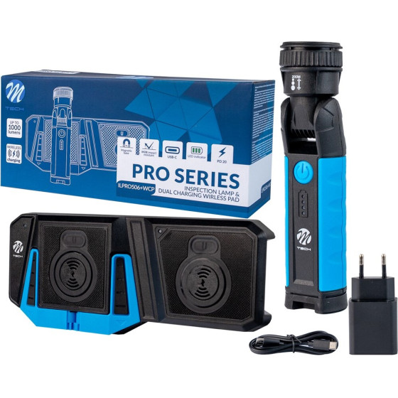 M-Tech ���� ��������� �������� ������� 2 ������ & ����� �������� Pro 10W Cob Led 1.000lm 6.500K - 1 ���. - (ILPRO506+WCP)