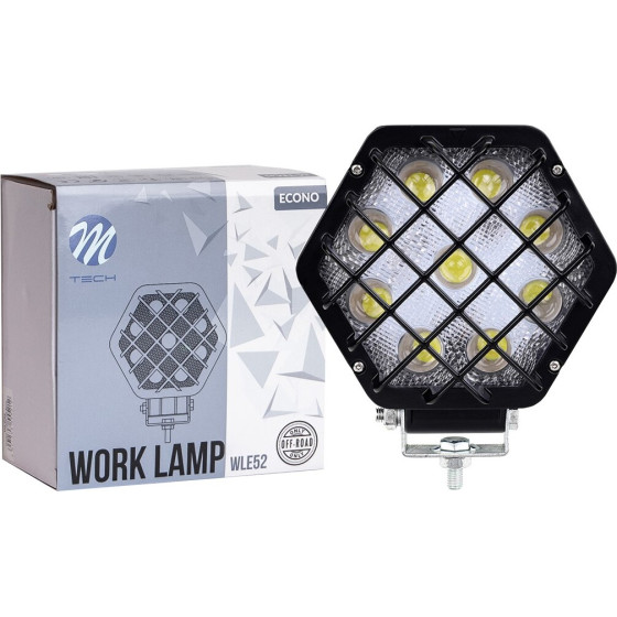 M-Tech ��������� �������� 12-30V 27W 9X1WSmd Led max1600lm �������� 138x124x65mm Spot Econo - 1 ���. - (WLE52)