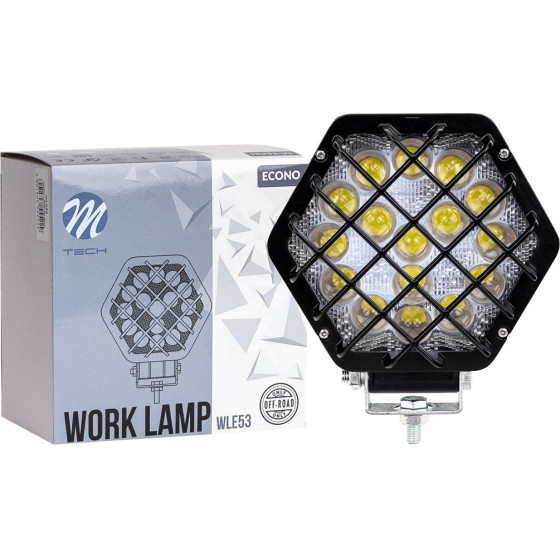 M-Tech ��������� �������� 12-30V 48W 16X3WSmd Led max1600lm �������� 138x124x65mm Spot Econo - 1 ���. - (WLE53)