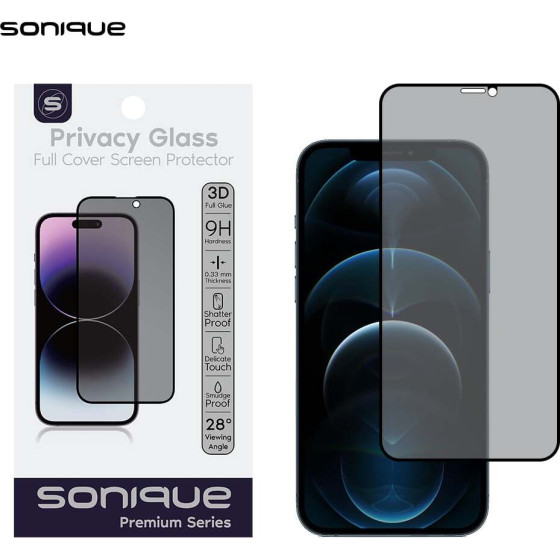 Sonique Privacy Glass Premium Series Hd Full Cover 9H Apple Iphone 12 Pro Max �����