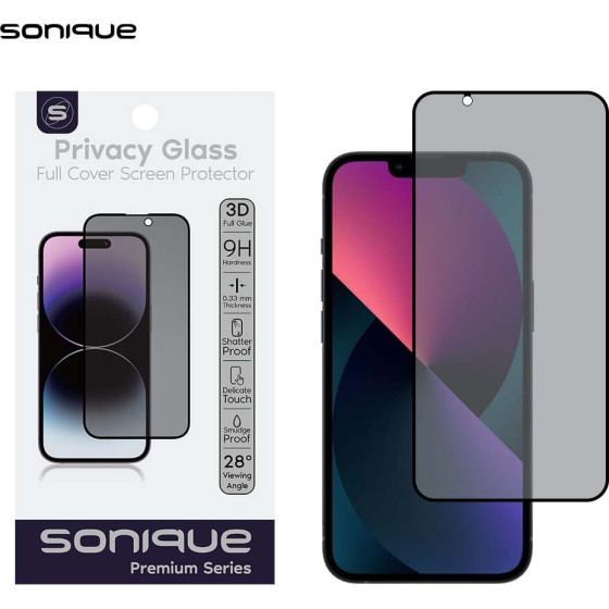 Sonique Privacy Glass Premium Series Hd Full Cover 9H Apple Iphone 13 Mini �����