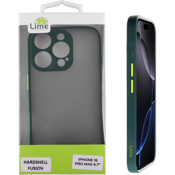 Lime Successories Lime ���� Iphone 16 Pro Max 6.9'' Hardshell Fusion Full Camera Protection Green With Yellow KEYS