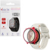 Volte-Tel Tempered Glass Samsung Watch 7 40mm 1.3'' 9H 0.30mm Pc Edge Cover With Strass 3D Full Glue Full Cover RED
