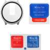 Volte-Tel Tempered Glass Samsung Watch 7 40mm 1.3'' 9H 0.30mm Pc Edge Cover With Strass 3D Full Glue Full Cover SILVER