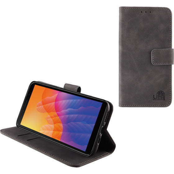 Lime Successories Lime ���� Huawei Y5P 5.45'' Essential Magnet Book Stand Clip GREY