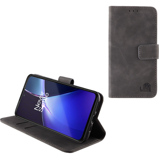 Lime Successories Lime ���� Oneplus Nord CE4 Lite 5G 6.67'' Essential Magnet Book Stand Clip GREY