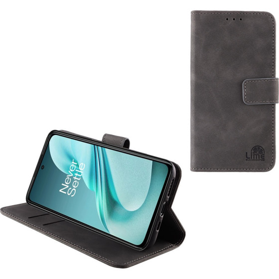 Lime Successories Lime ���� Oneplus Nord N30 Se 5G 6.67'' Essential Magnet Book Stand Clip GREY
